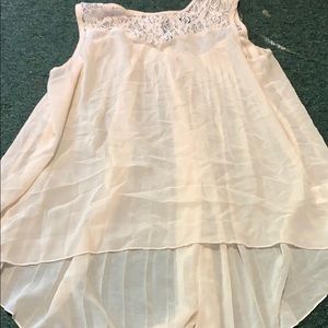 Sheer and lace top